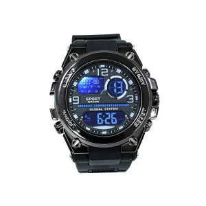 Men Sports Digital Large Dial Luminous Multifunctional LED Electronic Chronograph Watch