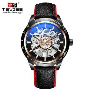 Men Watch Leather Business Sports Automatic Mechanical Watch
