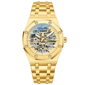 Men Watch with Open case Design and Fully Automatic Mechanical Movement