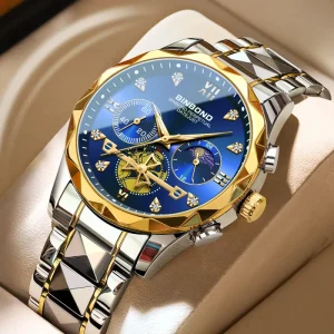 Men Watches Classic Chronograph Watch Luxury Wristwatches Waterproof Quartz Watch