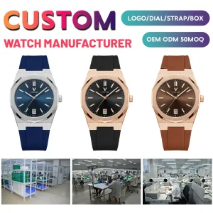 Men Watches High Quality Quartz Silicone Strap Waterproof Luminous Chronograph Sport Outdoor Custom Logo OEM Manufacturer