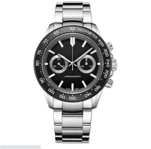 Men Watches High Quality Sport Watches Waterproof Classic Steel Fashion Chronograph Dial Business Quartz Wristwatch for Men