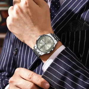 Men Waterproof Luminous Sports Man Wristwatch Fashion Business Stainless Steel Men’s Quartz Movement Watches Reloj