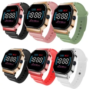 Men and Women Sports Watches Electronic LED Digital Watches Fashion Casual Simple Plating Digital Watch