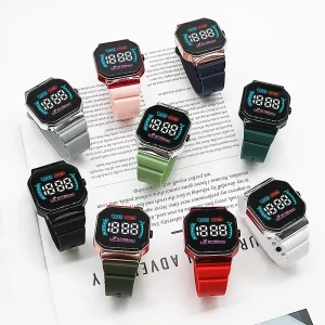 Men and Women Sports Watches Electronic LED Digital Watches Fashion Casual Simple Plating High quality Digital Watches