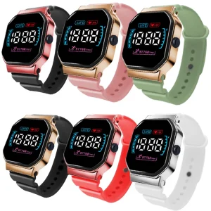 Men and Women Sports Watches Electronic LED Digital Watches Fashion Casual Simple Plating High quality Digital Watches