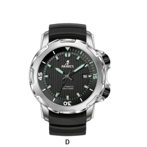 Men’s 100Meters Automatic Diver Watch Original Stainless Steel Case Dive Watch
