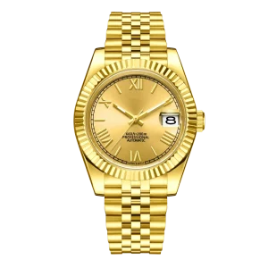 Men’s 28.5mm Dial Fashion Automatic Movement Watch with Customizable Logo Roman Numerals NH35 Mechanical Watch