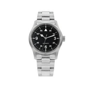 Men’s 37mm Automatic Mechanical Watch with Simple Style 100m Diver Water Resistant Pointer Dial Display BGW 9