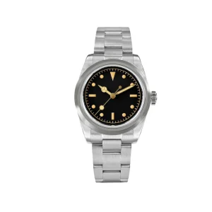 Men’s 37mm NH35 Automatic Mechanical Wristwatch Sapphire 200m Waterproof Dive Watch Pointer Dial Display Fashion Sports Style