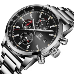 Men’s 5102 Quartz Steel Sports Wristwatch Date Pointer Dial Business Watch
