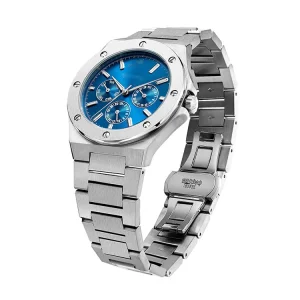 Men’s Analog Chronograph Watch 41mm 50 Bar Waterproof Stainless Steel Luxury Sport Fashion Wristwatch