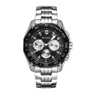 Men’s Analog Quartz Business Classic Trendy Stainless Steel Watch OEM