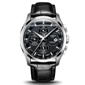 Men’s Automatic Mechanical Stainless Steel Watch Water Resistant Pointer Dial Custom Designed