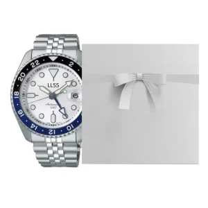 Men’s Automatic Mechanical Watch 42.5mm Waterproof GMT 5 Stainless Steel Business Movement
