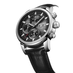 Men’s Automatic Mechanical Watch Multi Function Stainless Steel Case Sapphire Crystal 22mm Analog
