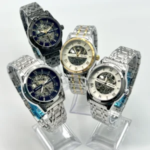 Men’s Automatic Mechanical Watch Stainless Steel Hollow Visible Movement