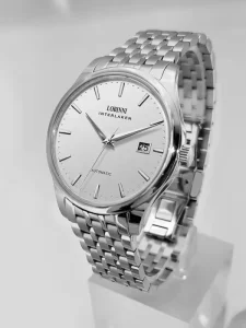 Men’s Automatic Mechanical Watch Ultra Thin 5ATM Water Resistant Sapphire Crystal Dial Stainless Steel Case