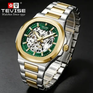Men’s Automatic Mechanical Watch Waterproof Skeleton Dial Automatic Skeleton Watch Luxury Wristwatches