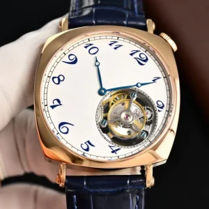 Men’s Automatic Mechanical Watch with Skeletonized Tourbillon Movement and Sapphire Crystal