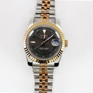 Men’s Automatic Movement Stainless Steel Folding Clasp NH35 Mechanical Wristwatch