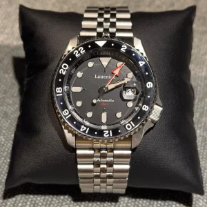 Men’s Black Series Stainless Steel Pointer Fashion Waterproof Sports Nightlight Automatic Mechanical Watch