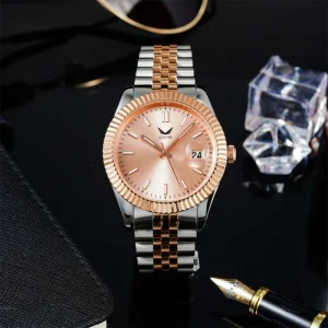 Men’s Business Automatic Watch Waterproof Calendar Stainless Steel Luxury Custom Leather Rubber OEM