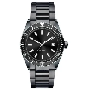 Men’s Business Automatic Wristwatch Gold Stainless Steel Mechanical Watch