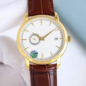 Men’s Business Dress Wristwatch with Rose Gold case and Sapphire Crystal Mirror Automatic Mechanical Watch