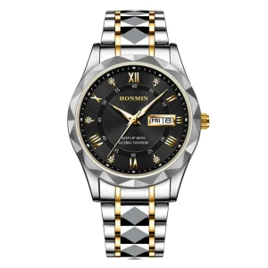 Men’s Business Watches Unique Design Luxurious Fashionable Waterproof Calendar and Luminous Present
