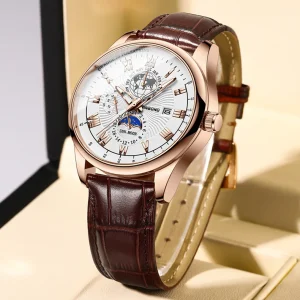 Men’s Casual Fashion Quartz Luxury Watch Waterproof Luminous Hands Sports Business Wrist Watch