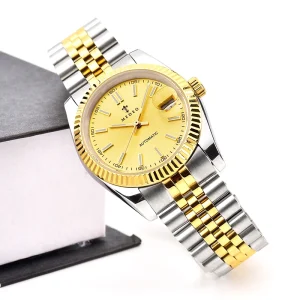 Men’s Classic Stainless Steel Chronograph Automatic Mechanical Watch