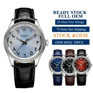 Men’s Custom Mechanical Watch with Sapphire Crystal Waterproof Stainless Steel Case and Luxury Automatic NH35 Movement