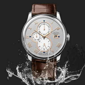 Men’s Designer Watch High Quality Waterproof Leather Watch with Pointer Dial Shanghai Movement