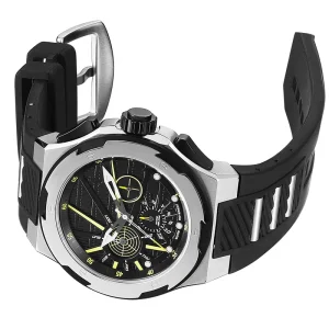 Men’s Digital Quartz Stainless Steel Watch Fashion Business Luxury Silicone Band Water Resistant Calendar Dial