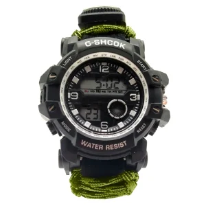 Men’s Digital Sports Watch Outdoor Waterproof Chronograph with Date Multi-Function Tactical Luminous Watch