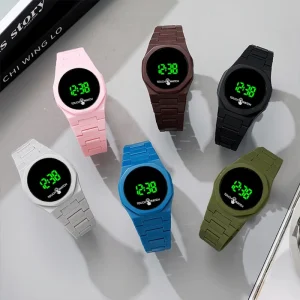 Men’s Electronic Watch Model 1014 Dopamine 41mm Digital Display Butterfly Clasp