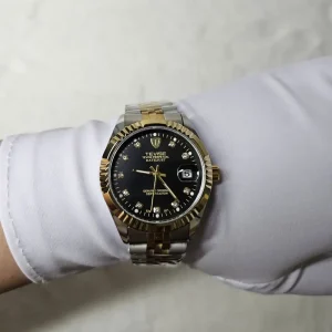 Men’s Fashion Business Watch 38mm Dial Automatic Mechanical Watch Stainless Steel Strap Casual Designer Wristwatch