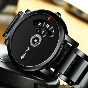 Men’s Fashion Business Watch Stainless Steel Casual Calendar Clock Chronograph