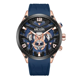 Men’s Fashion Sport Wristwatch Chronograph Quartz Waterproof Luminous Display Watch