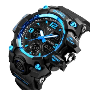 Men’s Hand Wristwatches SKMEI 1155B Reloj Para Hombre Quartz Digital Watch for Men Chronograph Casual