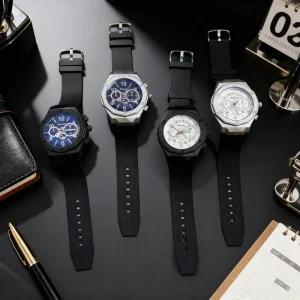 Men’s Hollow Outdoor Business Fashion Quartz Acrylic Strap Student Wristwatch Creative In Stock