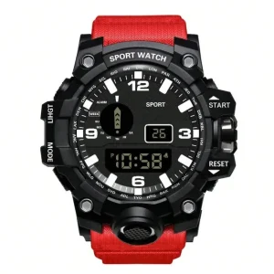 Men’s LED Digital Sports Watch Chronograph Business Fitness Electronic Multifunction Kids Gift Silicone Band Crystal
