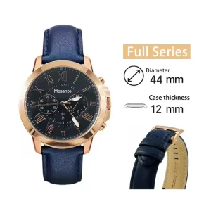 Men’s Leather Quartz Wristwatch Waterproof Luminous Sports Date Luxury Watch