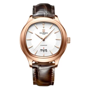 Men’s Leather Strap Watch Style Fashionable Men’S Watch Waterproof Automatic Mechanical Watch High End Business Men’S Watch
