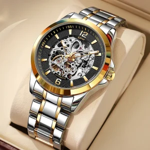 Men’s Luminous Automatic Mechanical Watches Luxury Wristwatches OEM Custom Logo Montre Homme Automatique