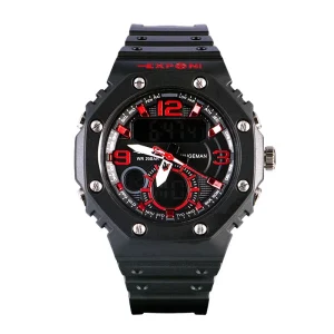 Men’s Luxury Analog & Digital Sports Watch Water-Resistant Plastic Design
