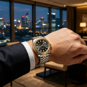 Men’s Luxury Automatic Mechanical Diver Watch Stainless Steel Sapphire Crystal Dial Waterproof