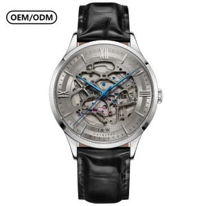 Men’s Luxury Automatic Watch 41mm Stainless Steel Case Blue Dial Tourbillon Synthetic Sapphire Crystal Mechanical