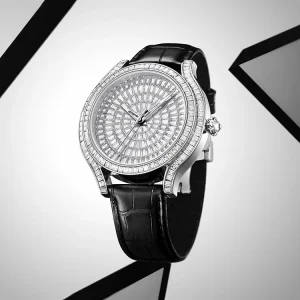 Men’s Luxury Automatic Watch NH35 Movement Iced Diamond Look Case with Luminous Dial Hip Hop Inspired Statement Piece